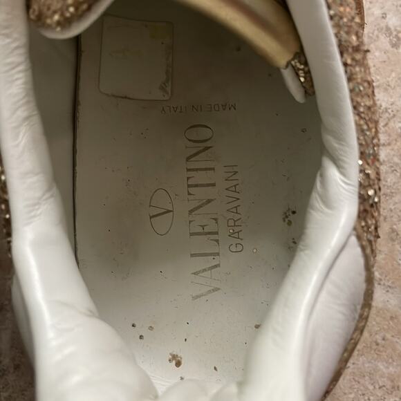 VALENTINO GARAVANI Glitter Flycrew Sneakers - Picture 7 of 16